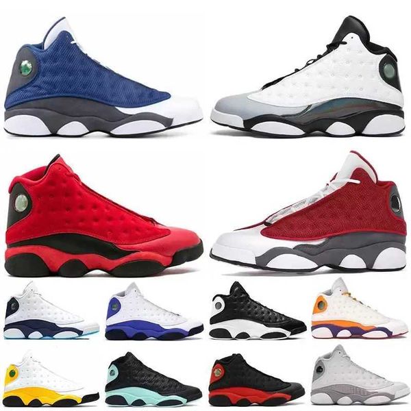 men basketball shoes 13s university gold hyper royal red flint obsidian black cat court purple reverse atmosphere grey 13 sports mens runnin